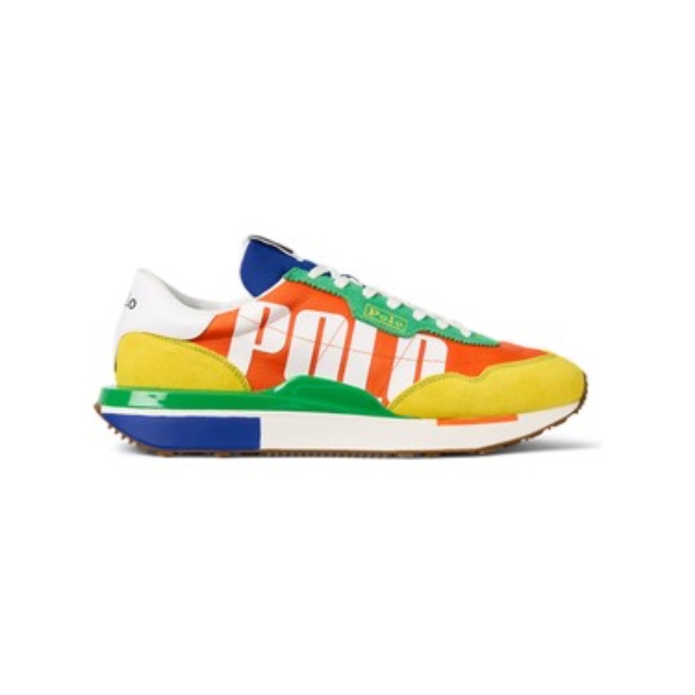 Train 89 Logo Suede & Oxford Sneaker